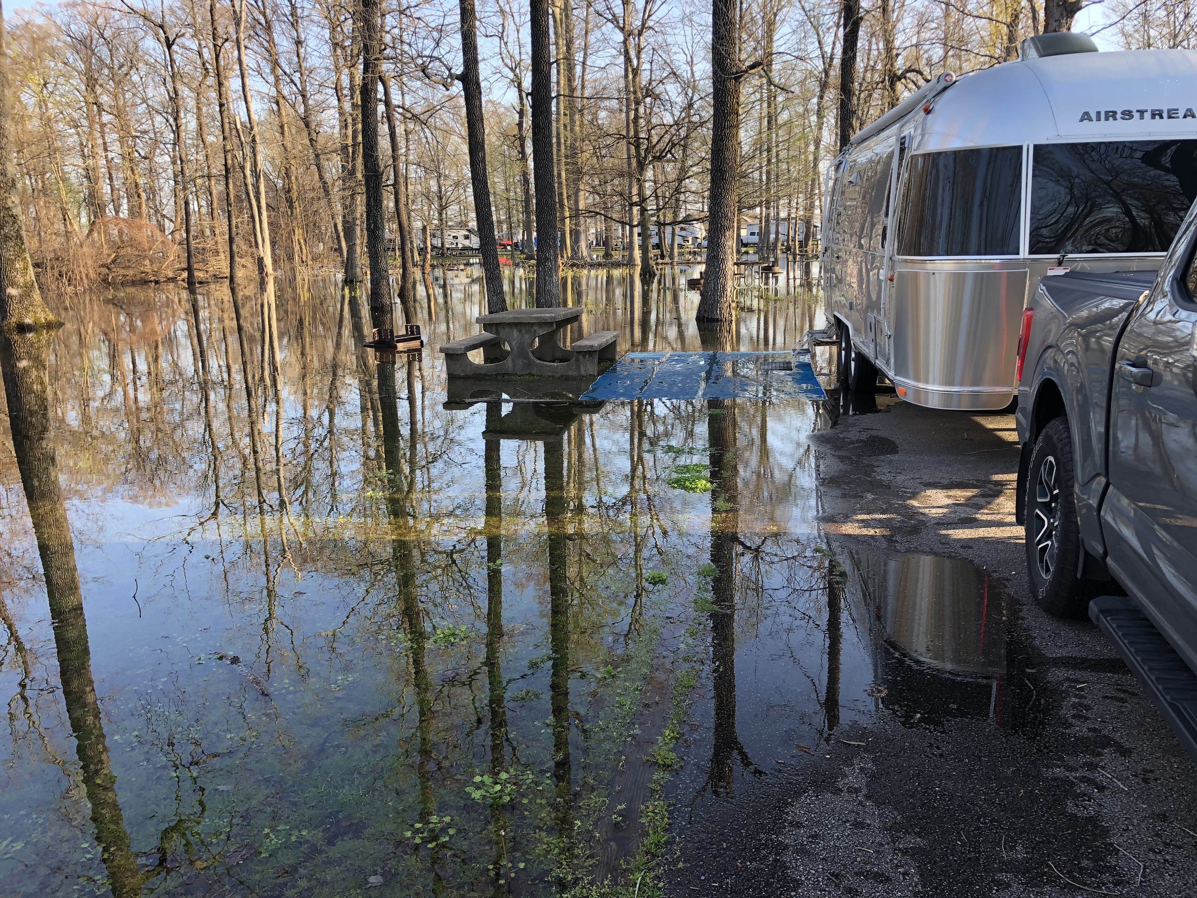 ReelFoot lake State Park flooded
