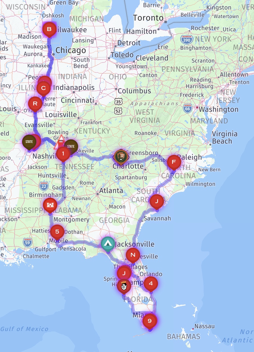 or winter trip path