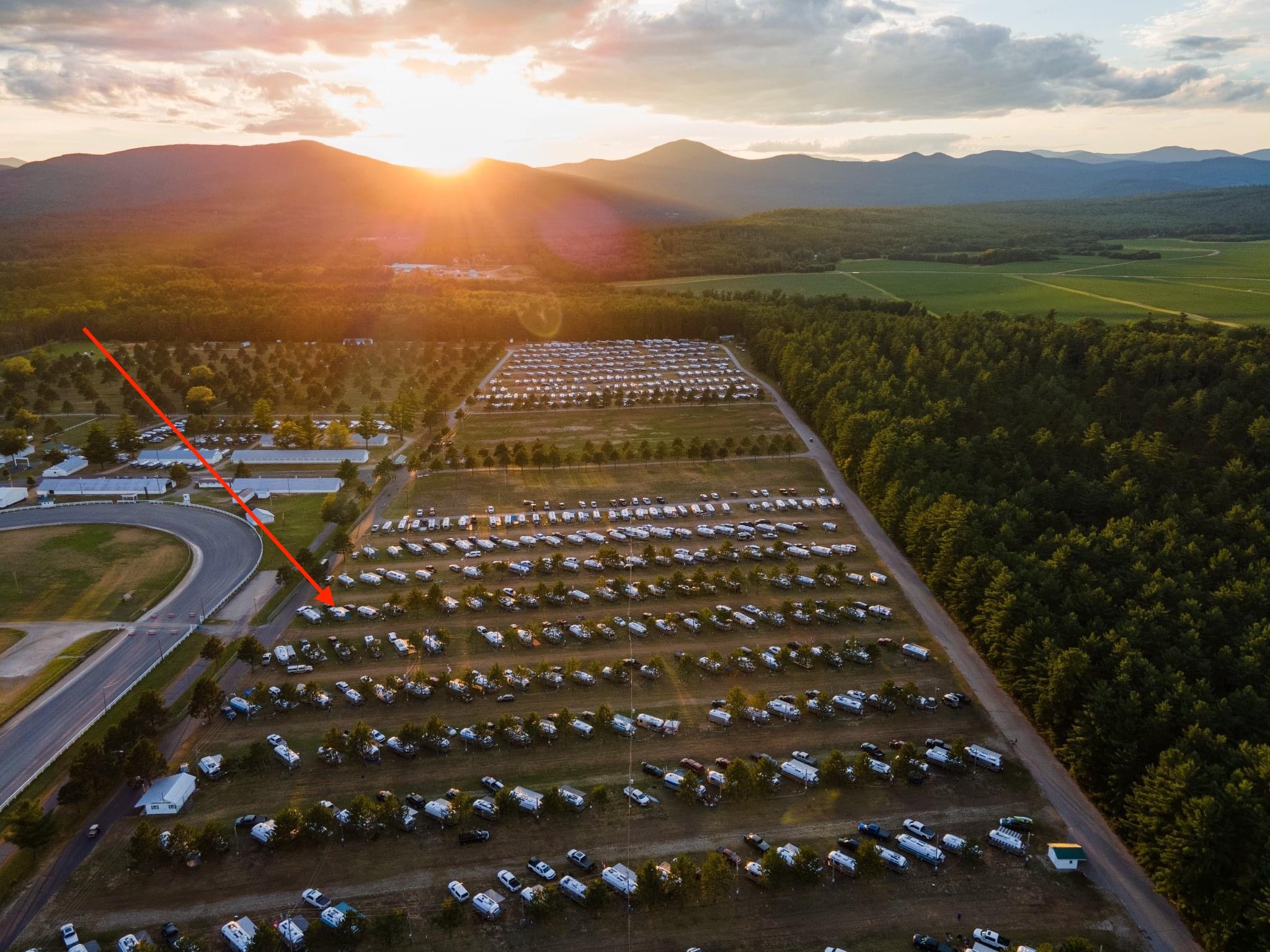 Ours!  950 Airstreams; Not all shown in this overhead shot.
