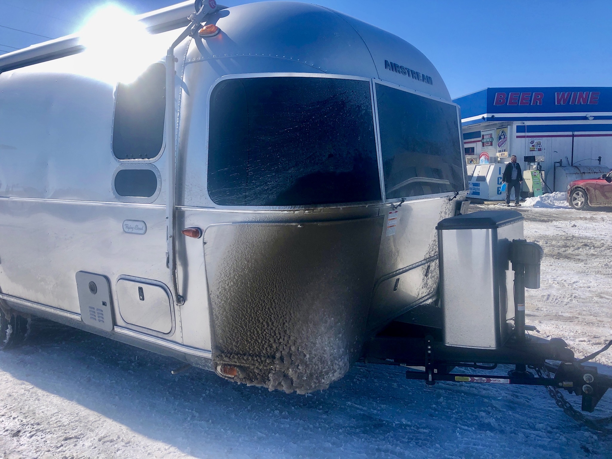 Hit snow on way to Florida!