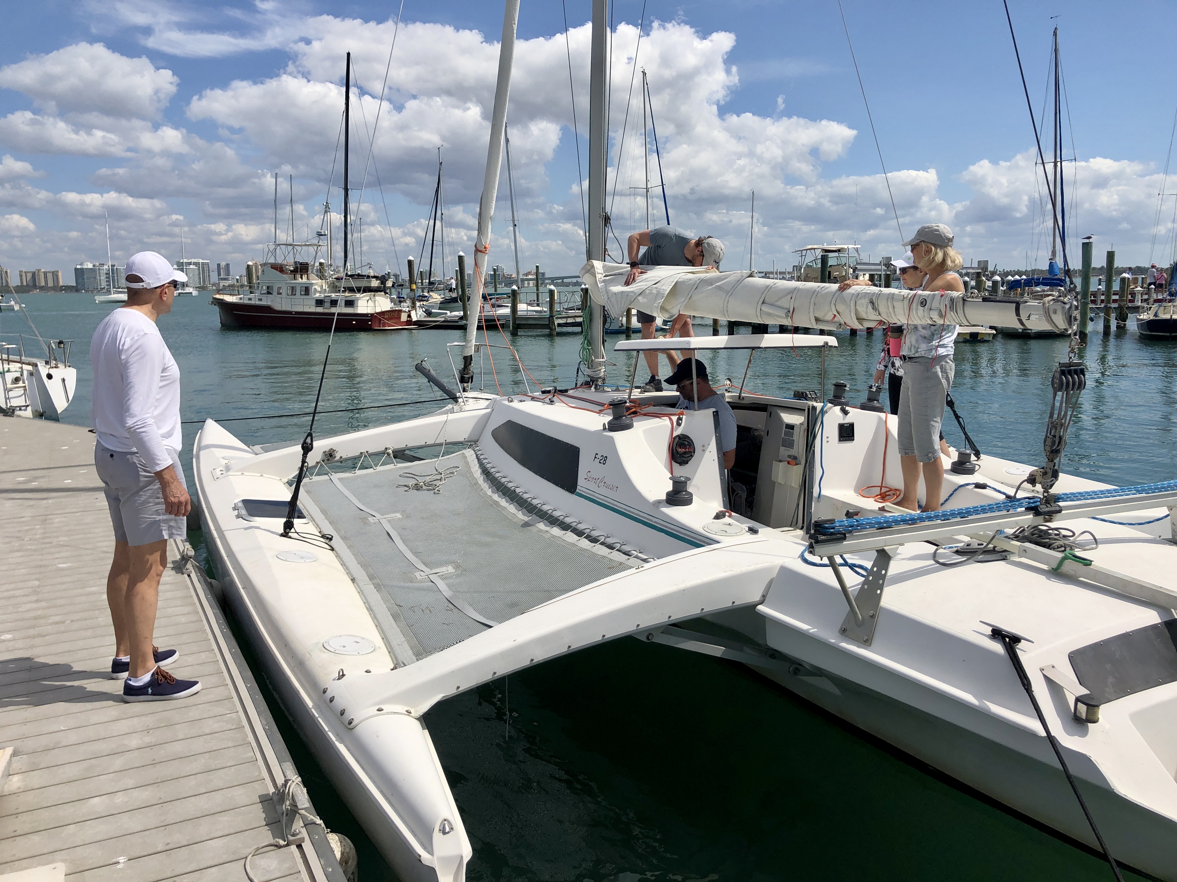 Jason/ John's boat; racing weekend at Sarasota Sailing Squadran