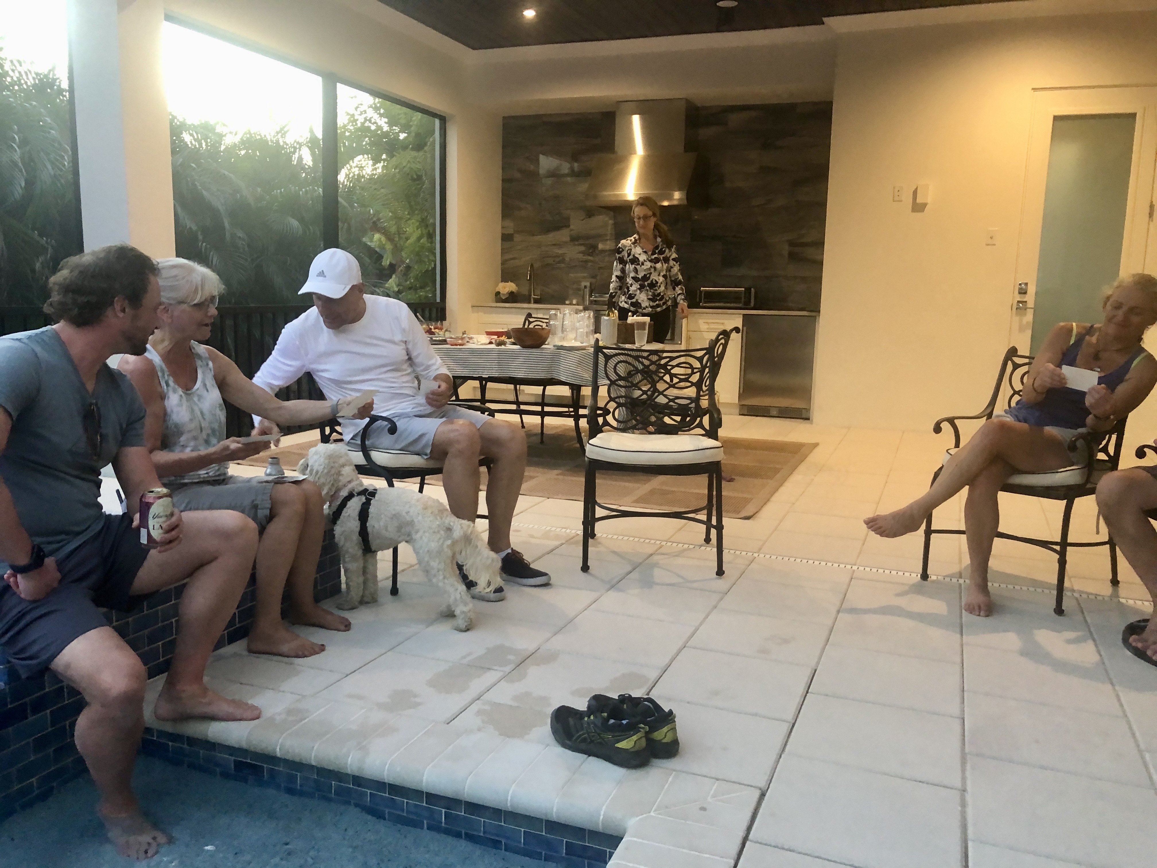 John & AJ invited sailing team back to their new home!