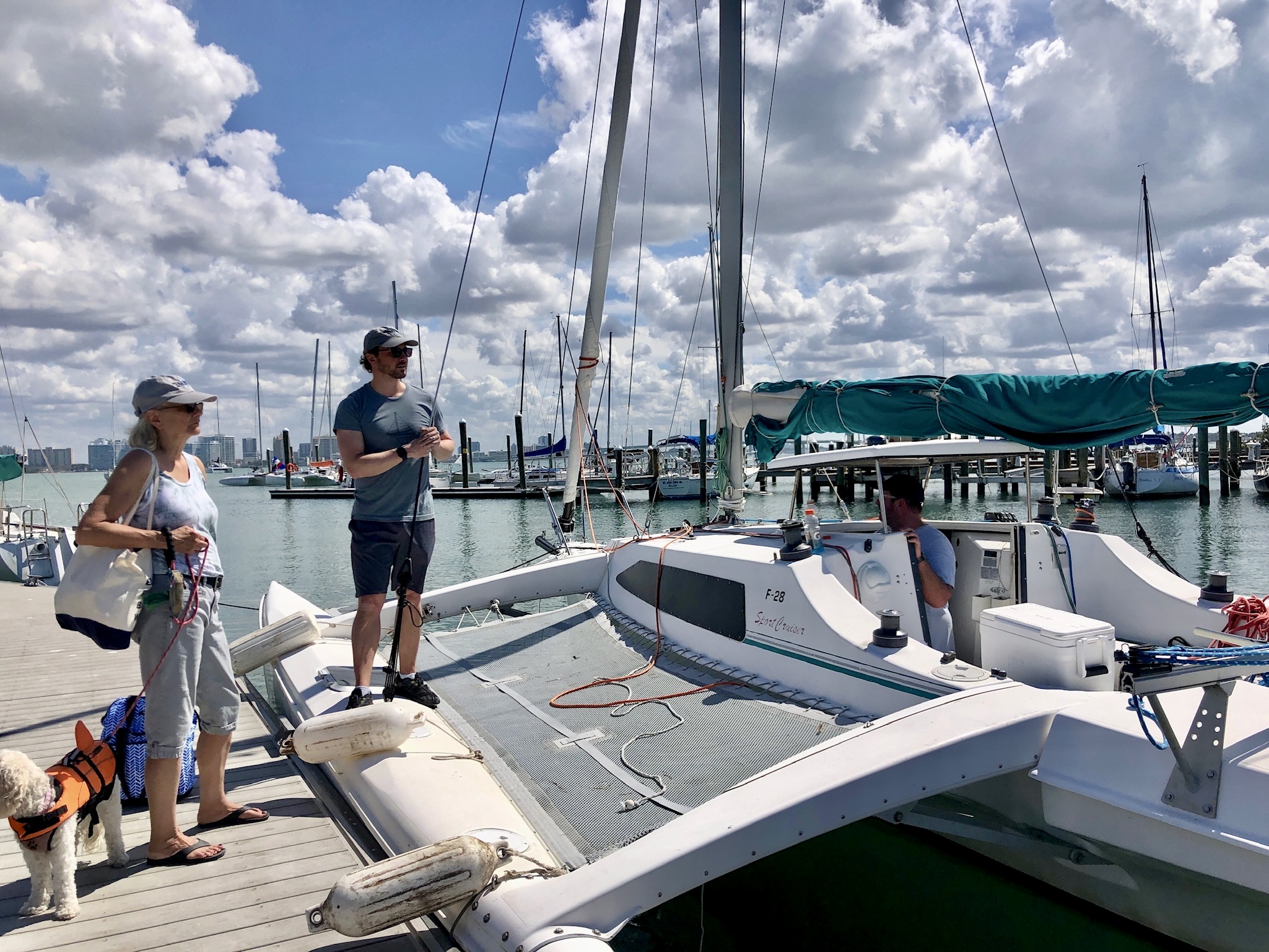 Jason getting ready to take us sailing!