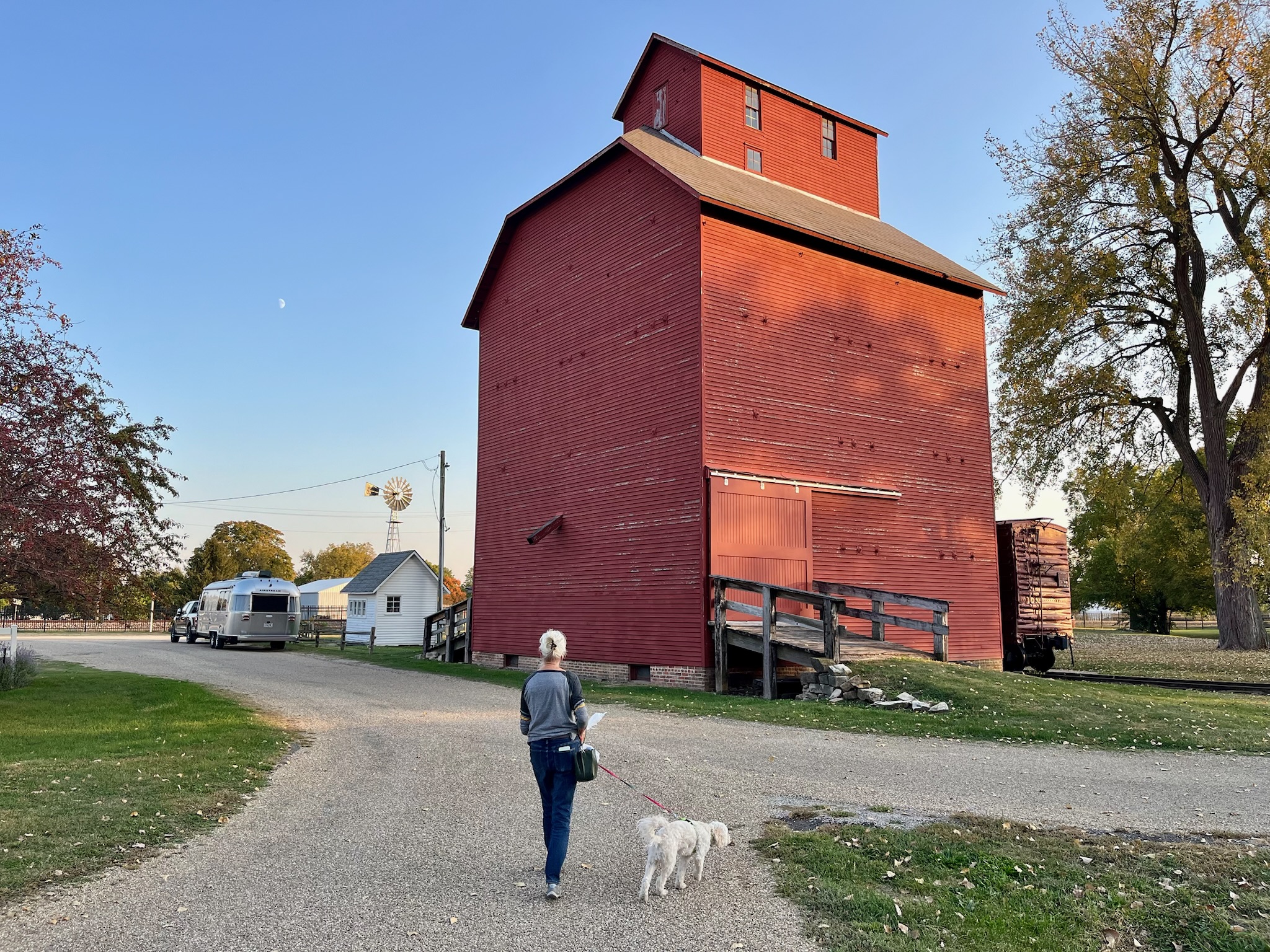 Stayed for free at a historic grain elevator in Illinois on the way home