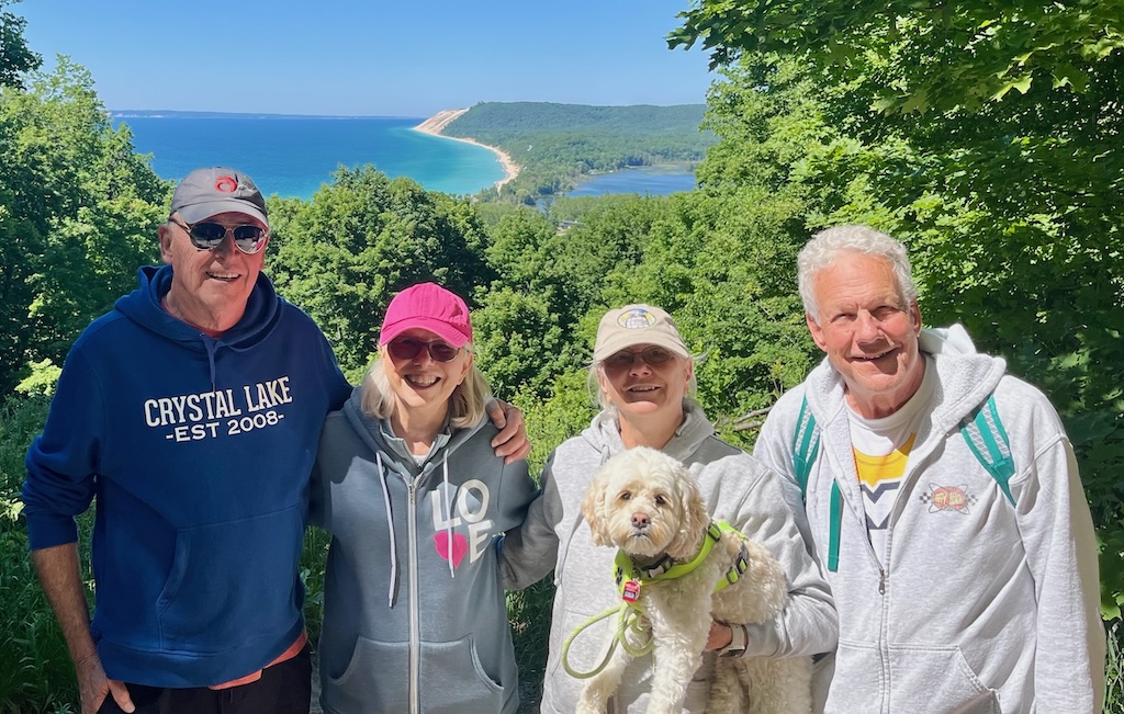 Sleeping Bear Dunes Park: Hiking with Jan's sister Karen and her husband Kelly.