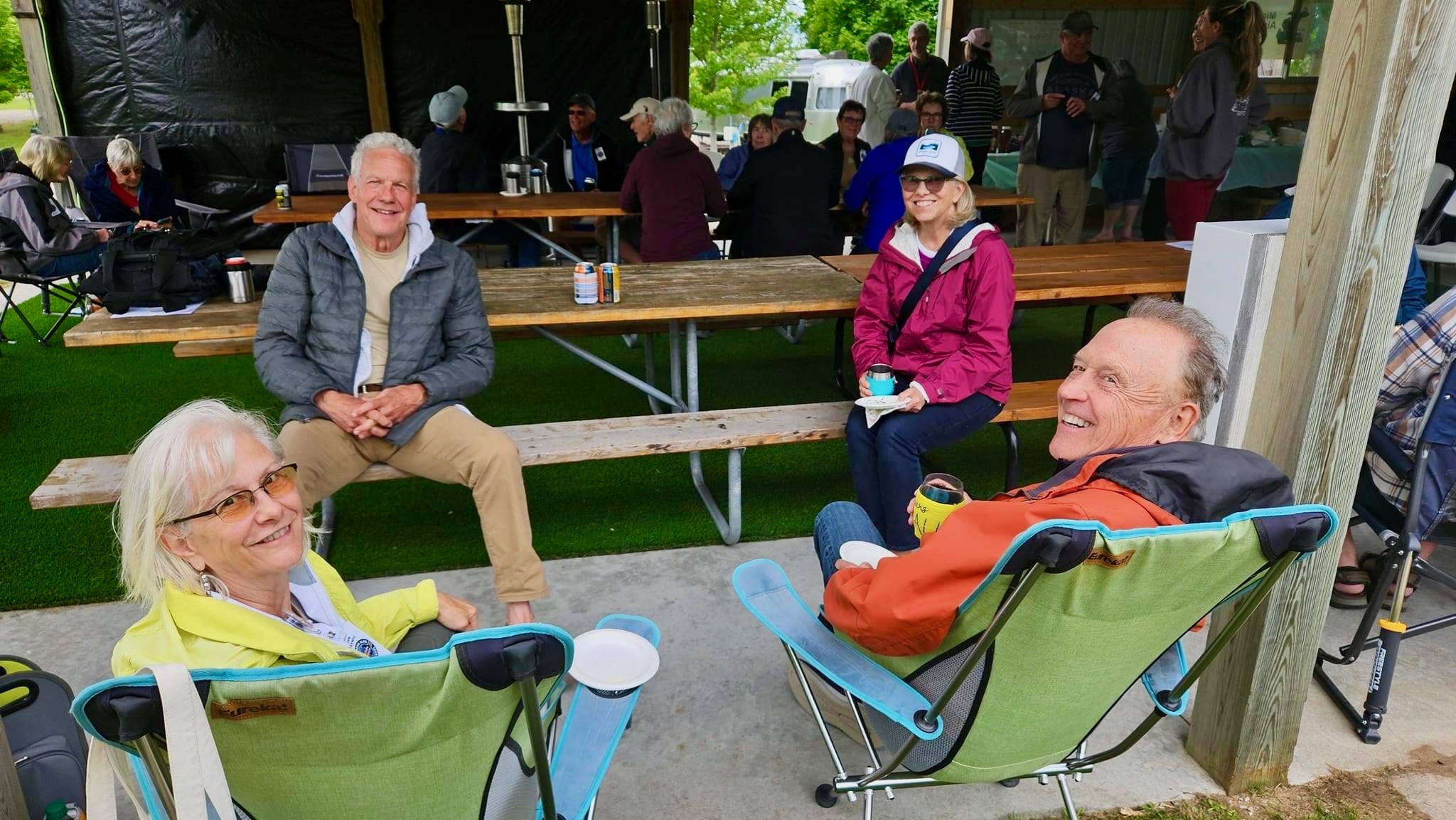 Invited Jan's sister and husband to an Airstream Rally: Michigan Airstream Club