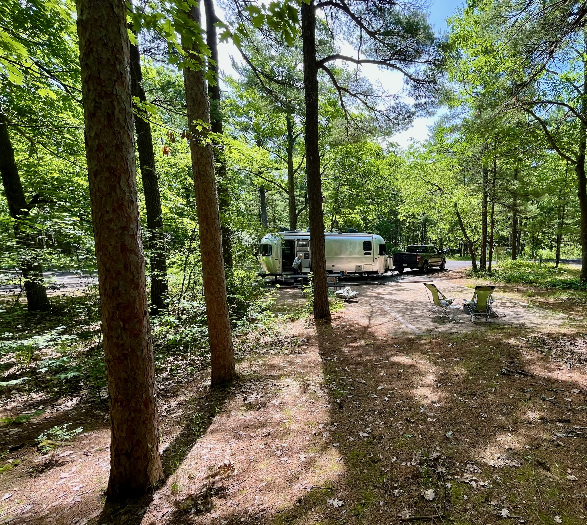 pull through full hookups in Sleeping Bear Dunes campsite