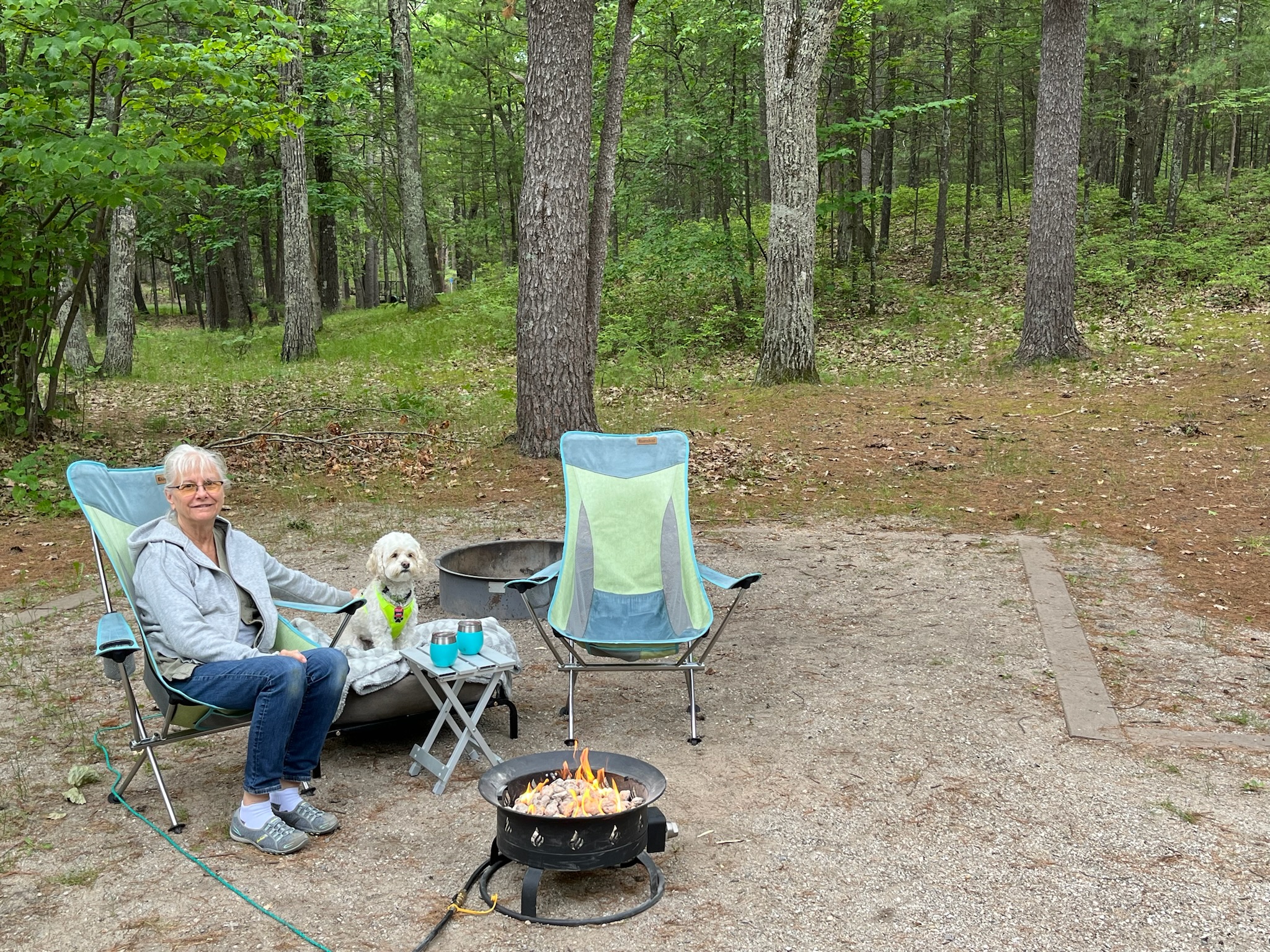 Sleeping bear dunes campsite