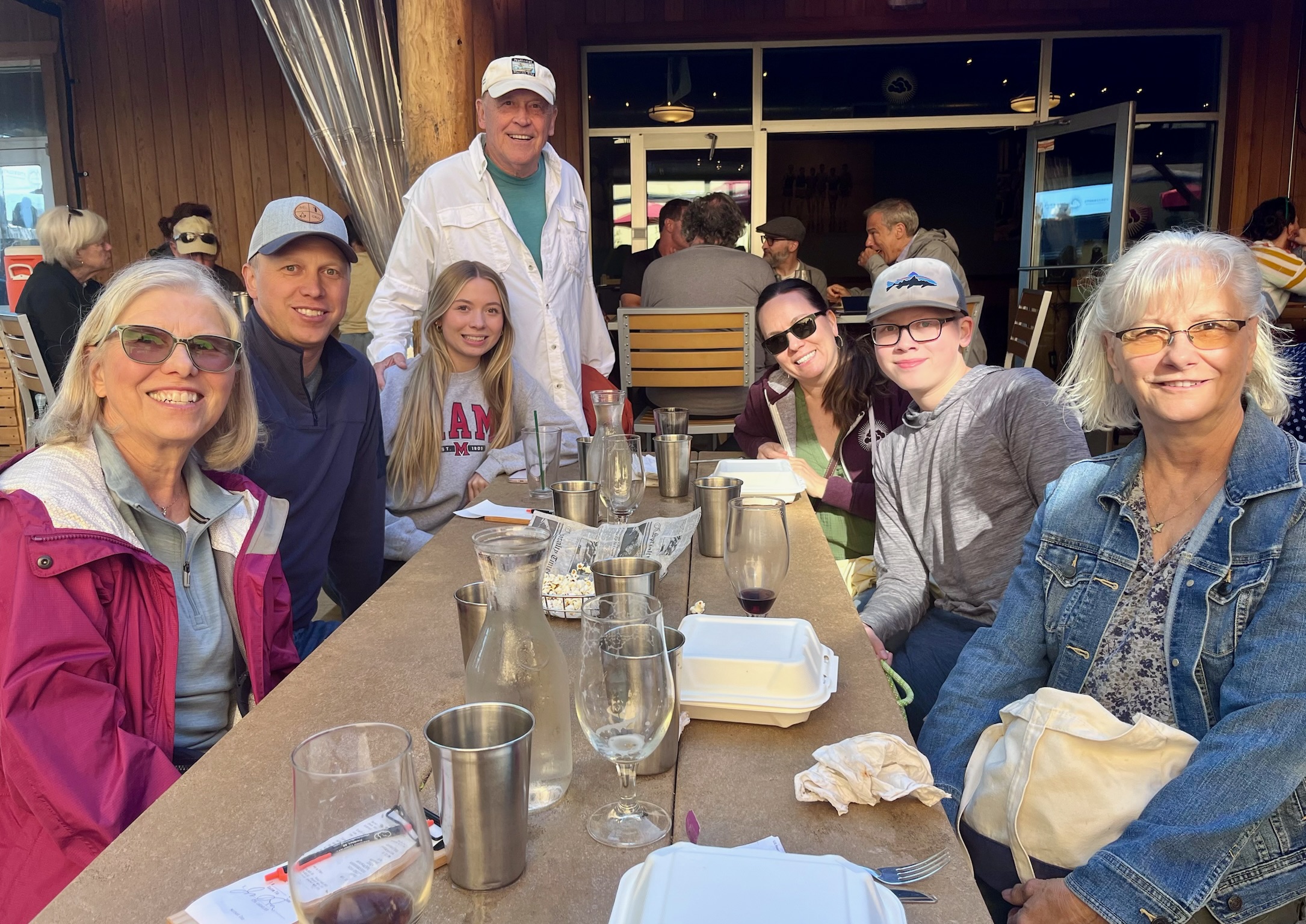Dinner out at Brewery with Karen/ Kelly's family